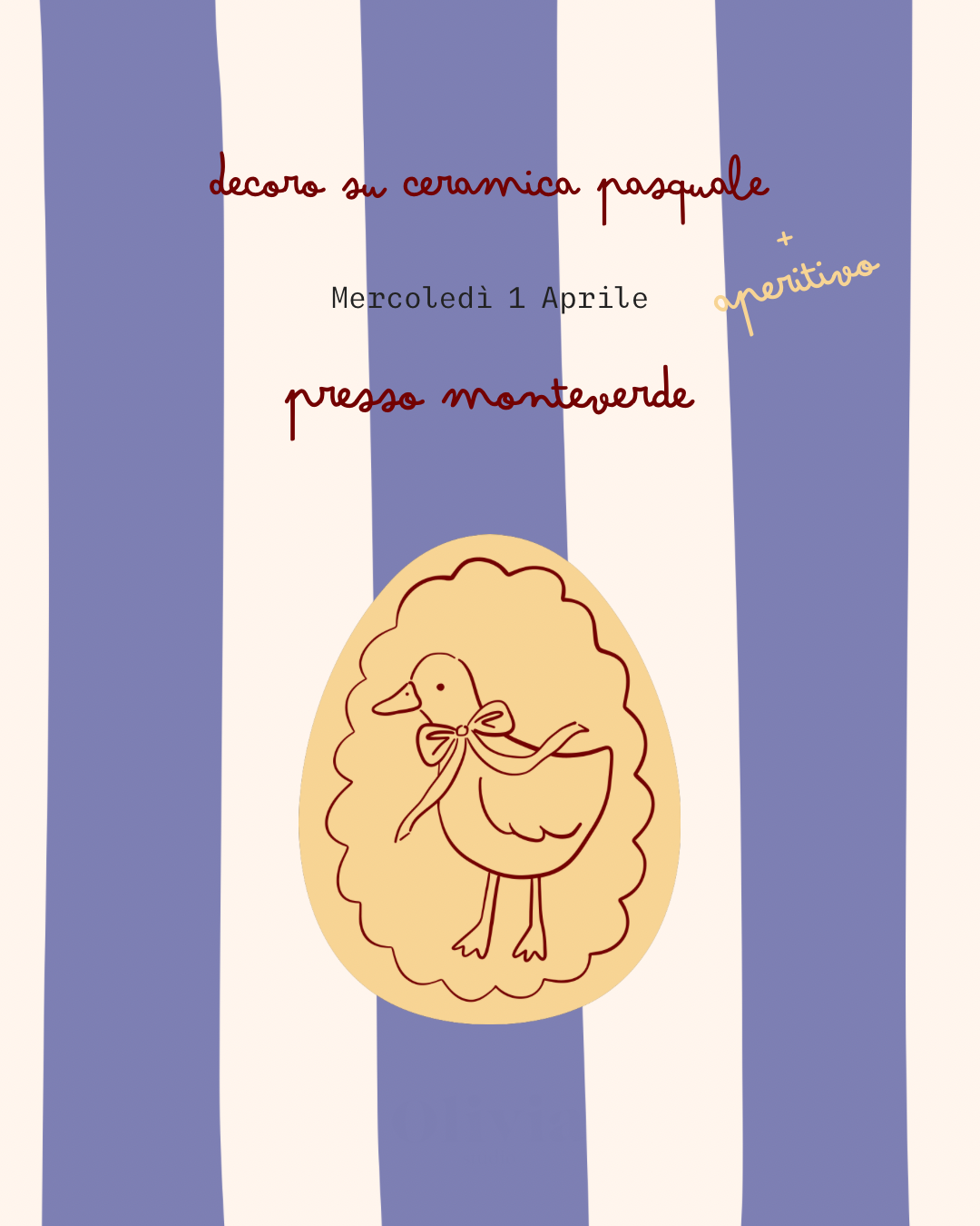 Decoro su ceramica + aperitivo a monteverde