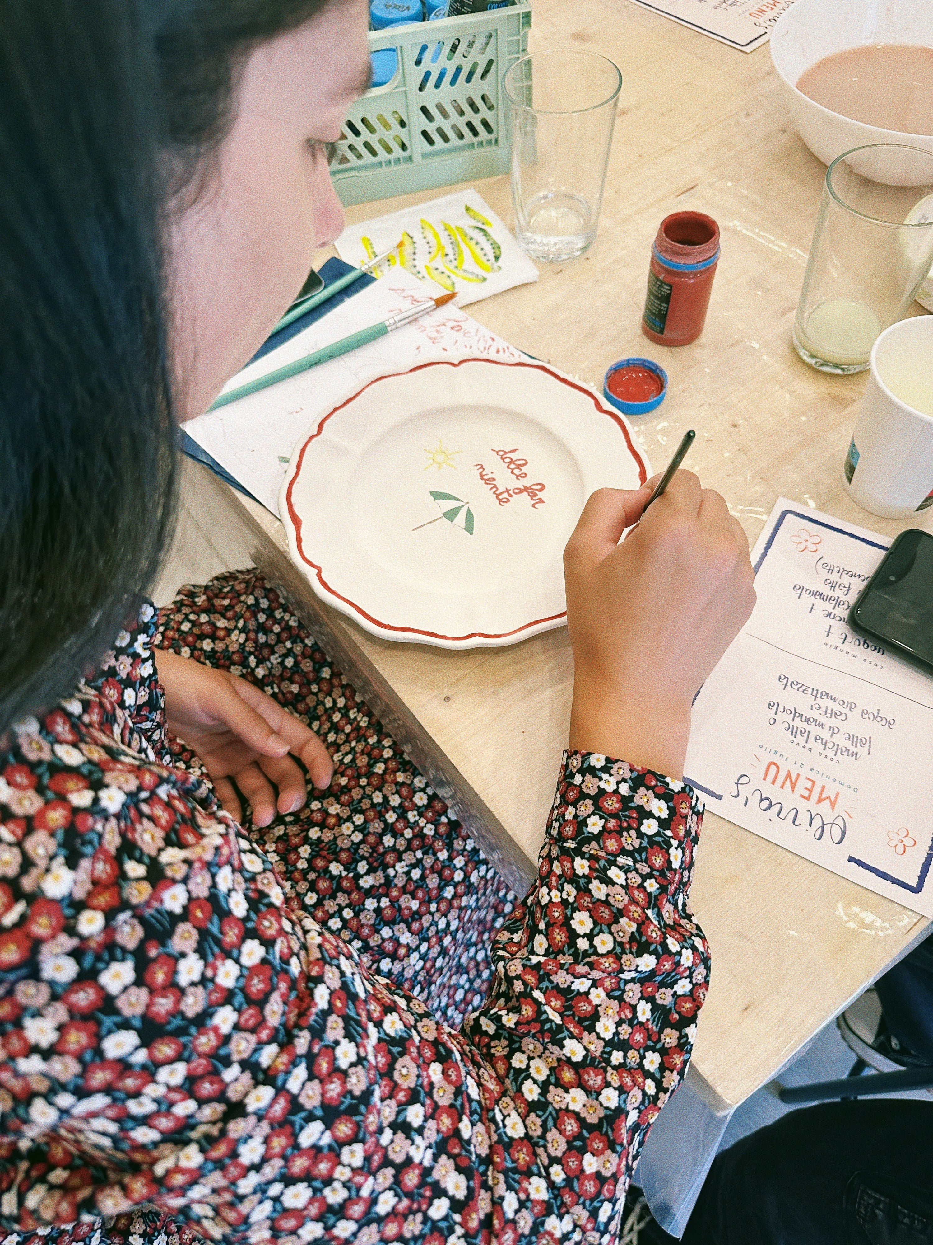 Colazione e decoro su ceramica 8 febbraio
