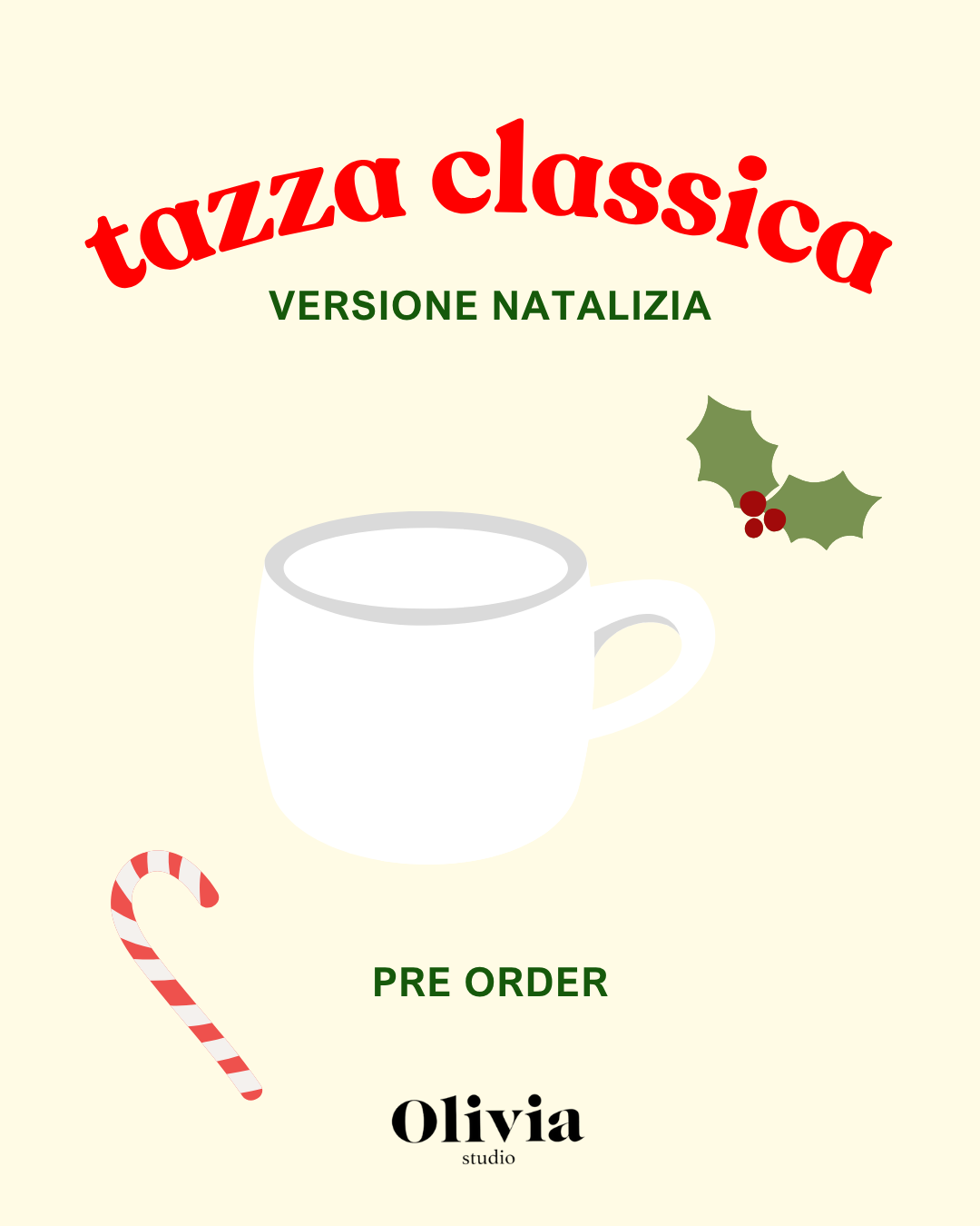 Tazza Versione Natalizia personalizzata (Pre-ordine)
