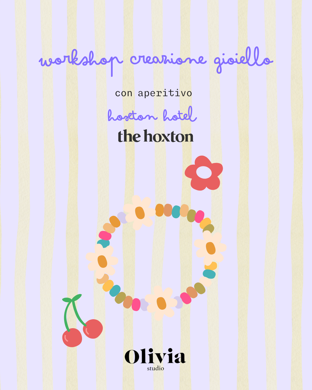 Creazione gioiello + aperitivo all'Hoxton (acconto)