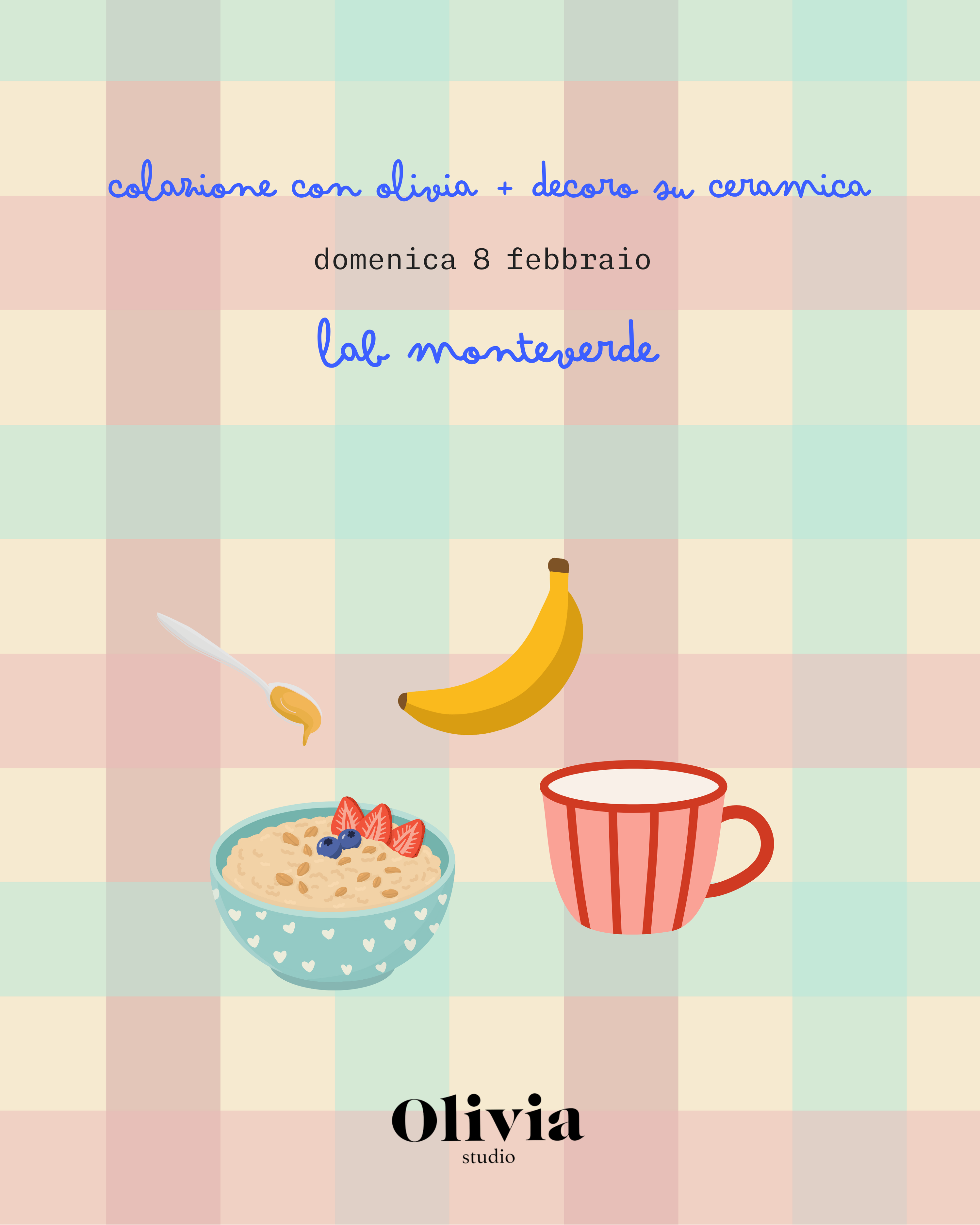 Colazione e decoro su ceramica 8 febbraio