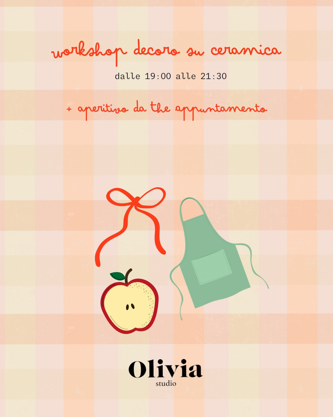 Decoro su ceramica + aperitivo da The Appuntamento venerdì 17 Luglio (acconto)