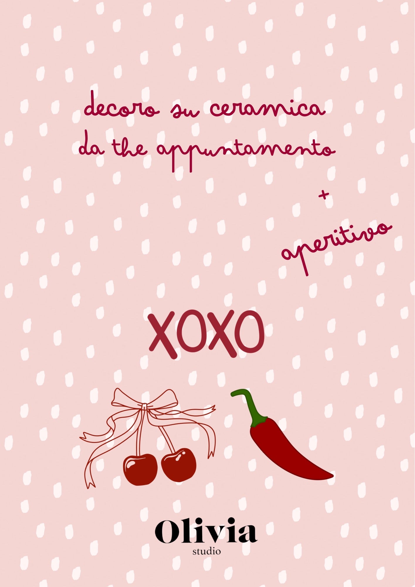 Decoro su ceramica 25 Giugno + aperitivo da The Appuntamento