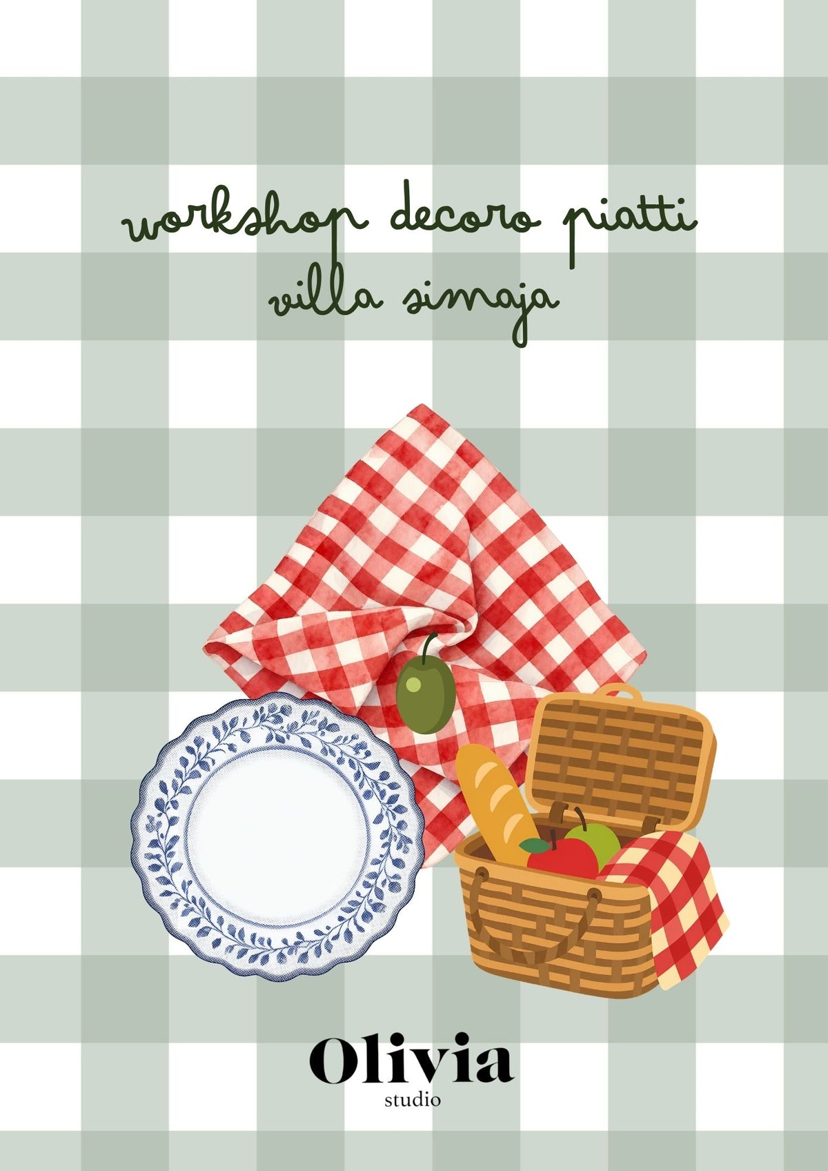 Workshop decoro piatti presso Villa Simaja (acconto)