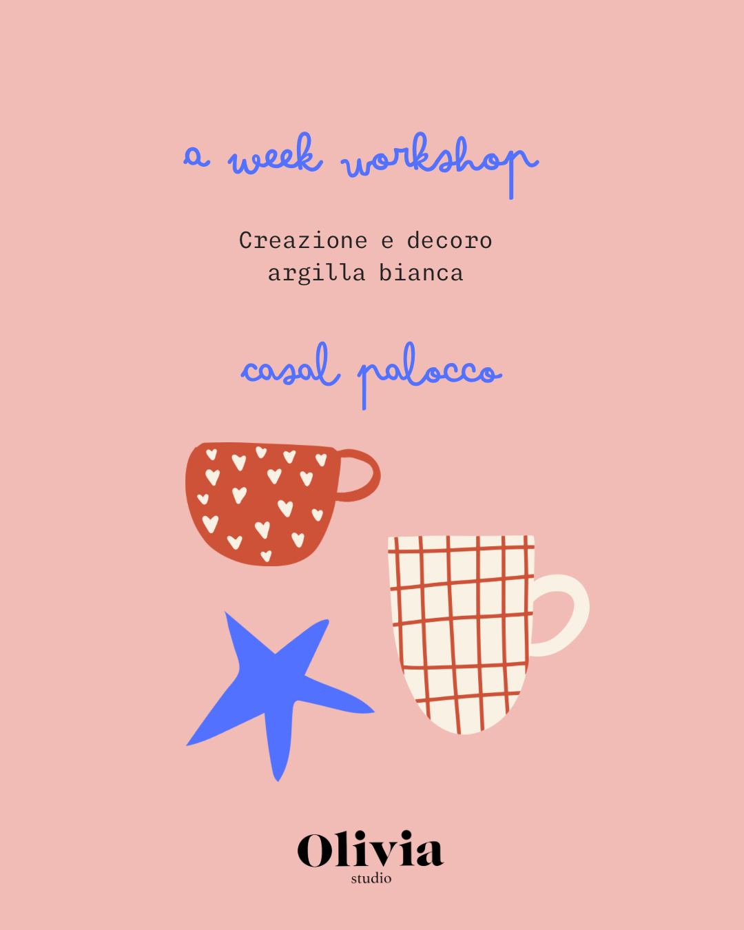A week Workshop di argilla bianca 14-15 Giugno