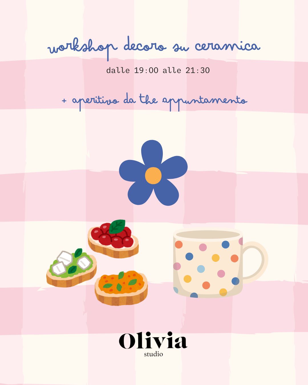 Decoro su ceramica + aperitivo da The Appuntamento venerdì 24 Luglio (acconto)