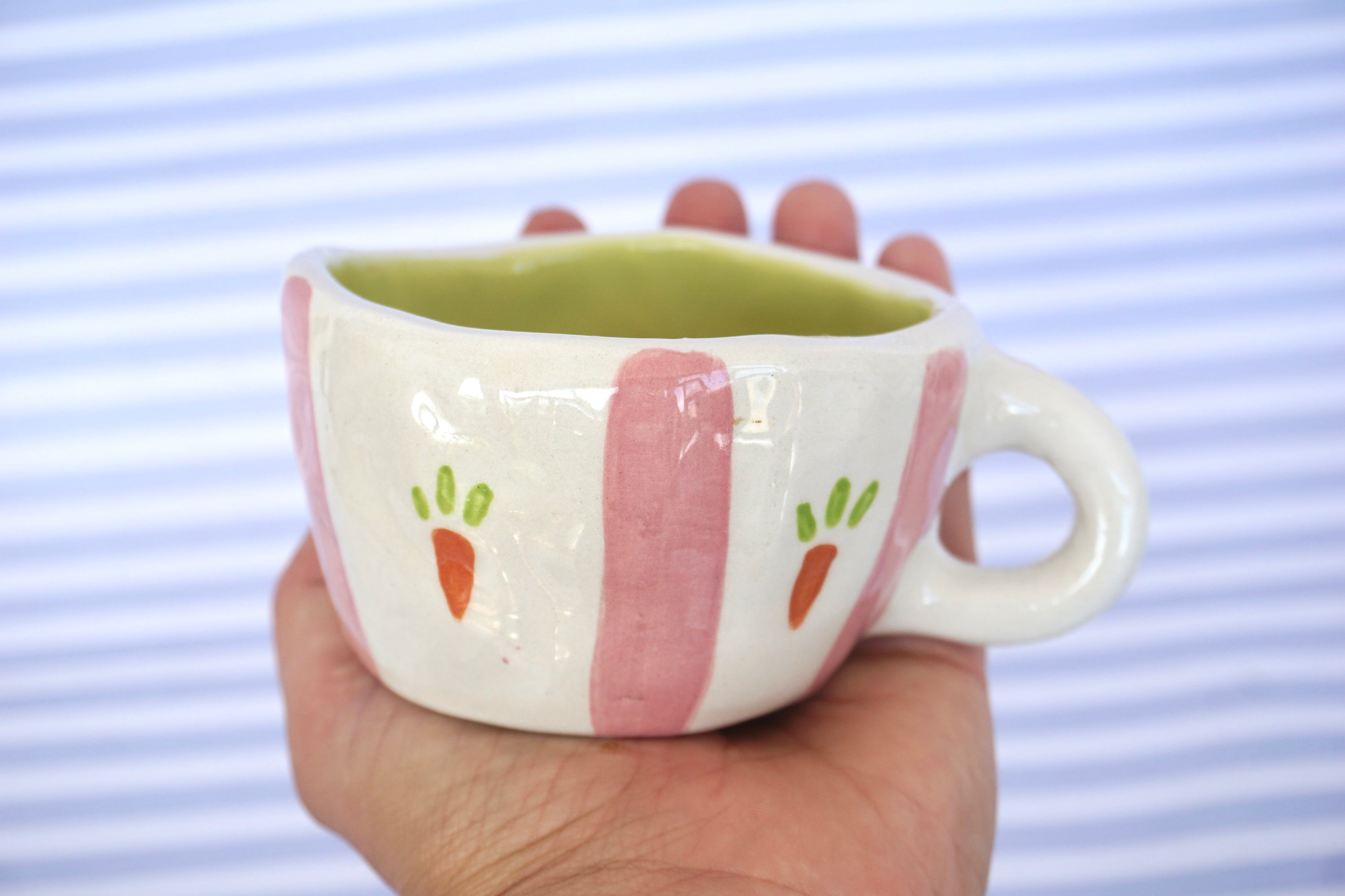 Tazza carotine e righe