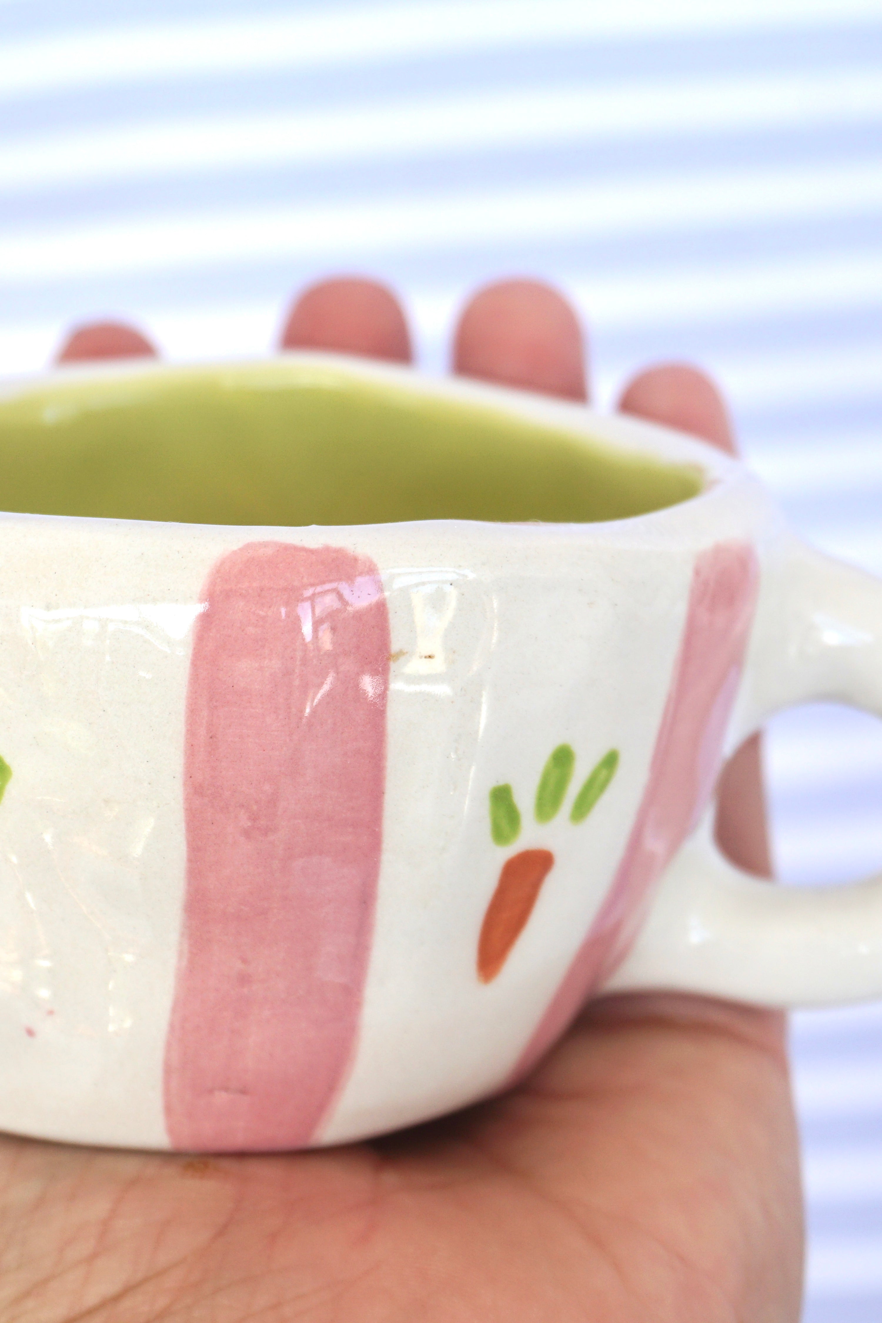 Tazza carotine e righe