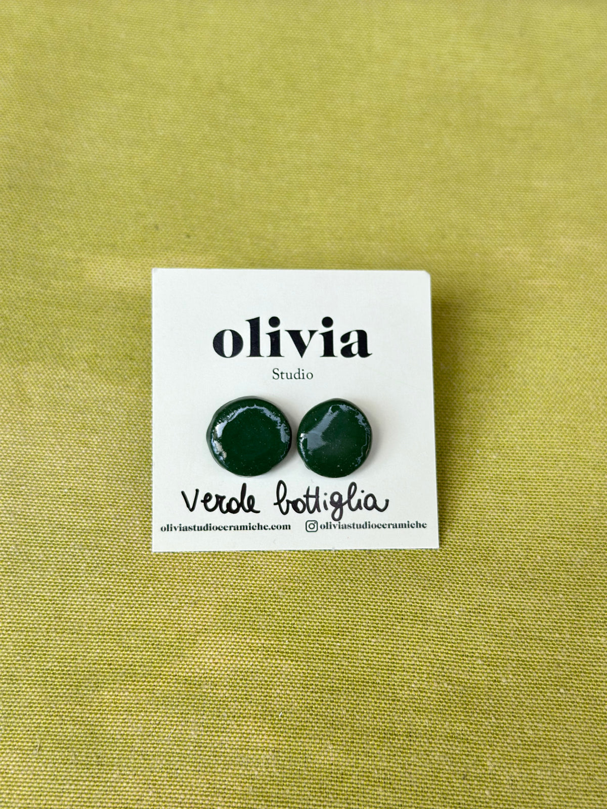 Orecchini Verde Bottiglia